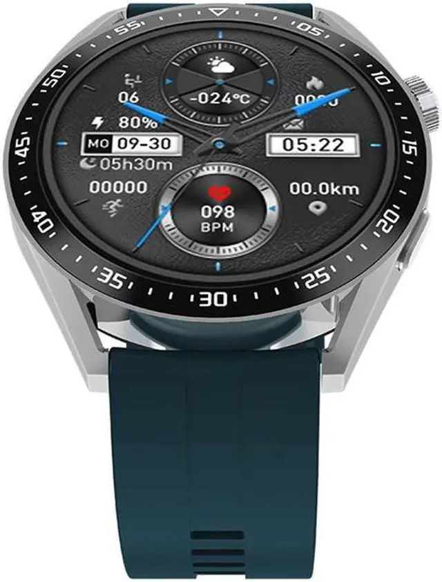 Alt view image 3 of 7 - Amax3pro Bluetooth Calling Smart Watch Heart Rate Blood Pressure Weather Music Sport Smart Watch (Silver)