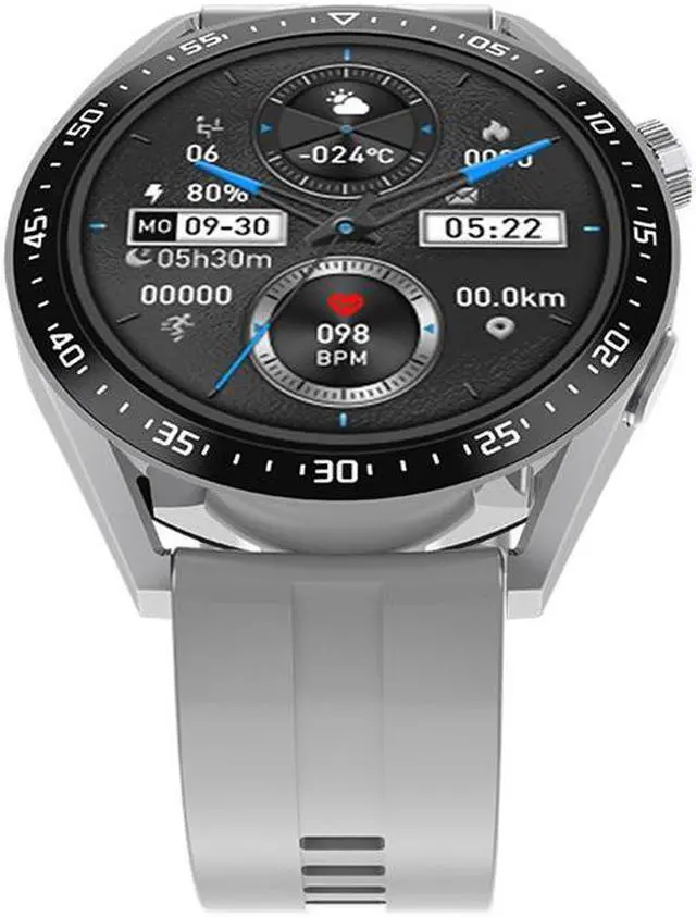 Alt view image 5 of 7 - Amax3pro Bluetooth Calling Smart Watch Heart Rate Blood Pressure Weather Music Sport Smart Watch (Silver)