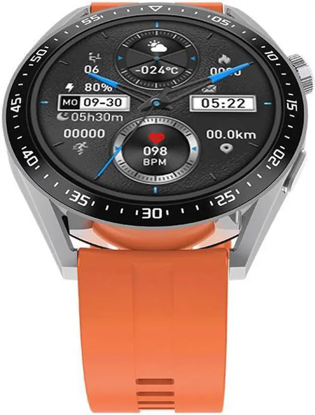 Alt view image 7 of 7 - Amax3pro Bluetooth Calling Smart Watch Heart Rate Blood Pressure Weather Music Sport Smart Watch (Silver)