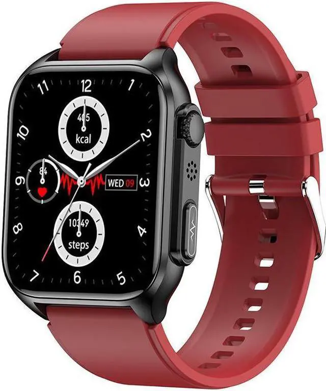Main image of Tk12 Bluetooth Call Smart Watch Ecg Ecg Blood Glucose Heart Rate Body Temperature Monitoring Multi-Sport Smart Watch (Red)