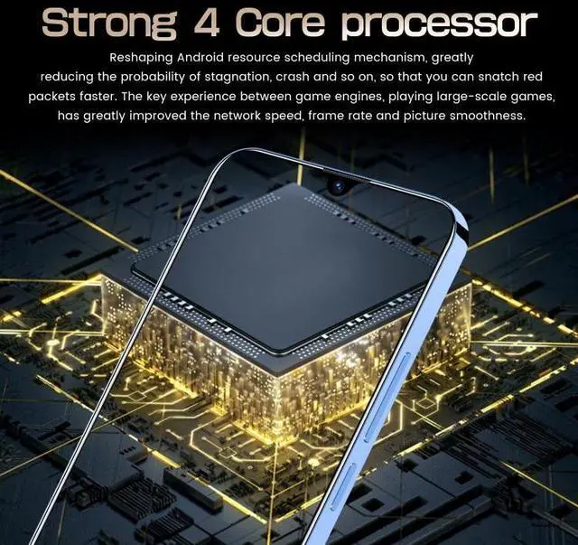Alt view image 5 of 7 - S23 Ultra N88, 1GB+8GB, 6.1 inch Screen, Face Identification, Android 9.0 MTK6580A Quad Core, Network: 3G, GPS (Yellow)
