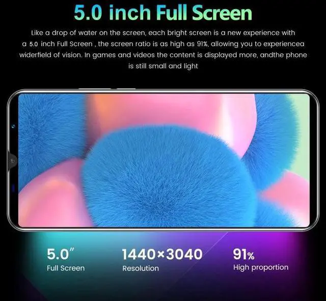 Alt view image 4 of 7 - Rino10 / DP15, 1GB+8GB, 5.0 inch Screen, Face Identification, Android 8.1 MTK6580M Quad Core, Network: 3G, Dual SIM (Black)