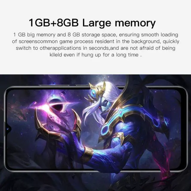 Alt view image 4 of 7 - S22 Ultra 5G N10, 1GB+8GB, 6.3 inch Waterdrop Screen, Face Identification, Android 6.0 MTK6582 Quad Core, Network: 3G (Blue) Black