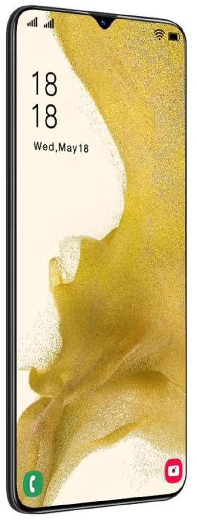 Alt view image 6 of 7 - S22 Ultra 5G N10, 1GB+8GB, 6.3 inch Waterdrop Screen, Face Identification, Android 6.0 MTK6582 Quad Core, Network: 3G (Blue) Black