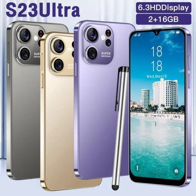Alt view image 3 of 7 - S23 Ultra E6, 2GB+16GB, 6.3 inch Screen, Face Identification, Android 8.1 MTK6737 Octa Core, Network: 4G (Black)