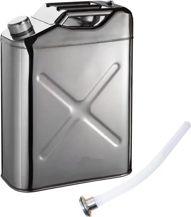 Main image of 5 Gallon Stainless Steel Water Can, 20L Portable Jerry Can for Emergency Water Storage, Outdoor Camping & Car Survival Kits, BPA-Free