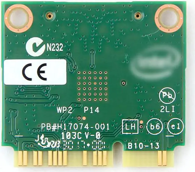 Alt view image 5 of 7 - Wireless Dual Band Wifi Intel 7260 7260HMW 7260AC 2X2 Mini PCI-E Bluetooth 4.0 Wi-Fi Network Card Antennas, Up to 867Mbps (5Ghz) + 300Mbps (2.4Ghz), IEEE802.11ac/a/b/g/n, Windows 7/8/10 For Laptop PC