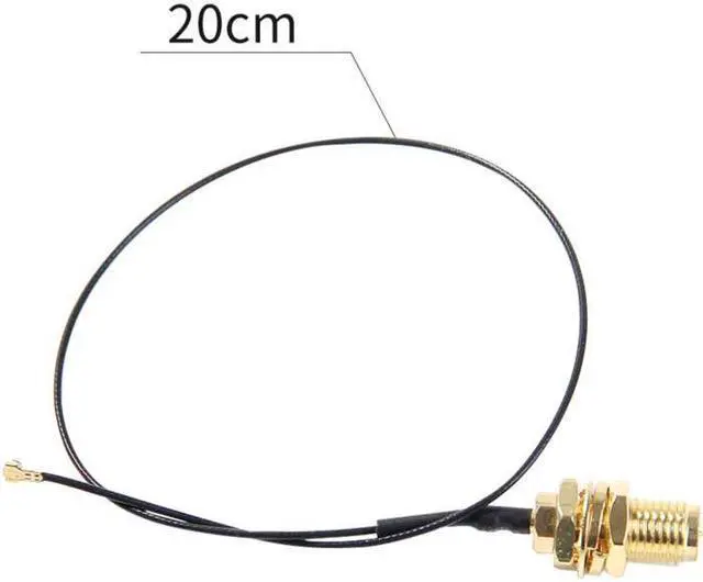 Alt view image 3 of 5 - Dual band 5dbi Wireless WiFi Antenna RP-SMA + MHF4/IPEX Pigtail Cable Desktop Kit For NGFF M.2 Card Intel AX200 9260 8265 3G/4G Module