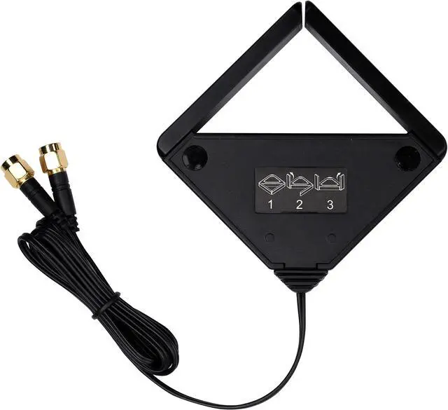 Alt view image 7 of 7 - 6dBi WiFi Network Antennas Dual Band with RP-SMA Female Connector, AC 2.4GHz 5GHz Antennas with Magnetic Base Work with PCI-E Wi-Fi Network Card USB WiFi Adapter Wireless Router Extender IP Camera