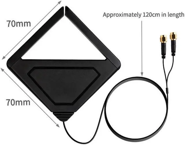 Alt view image 4 of 7 - 6dBi WiFi Network Antennas Dual Band with RP-SMA Female Connector, AC 2.4GHz 5GHz Antennas with Magnetic Base Work with PCI-E Wi-Fi Network Card USB WiFi Adapter Wireless Router Extender IP Camera