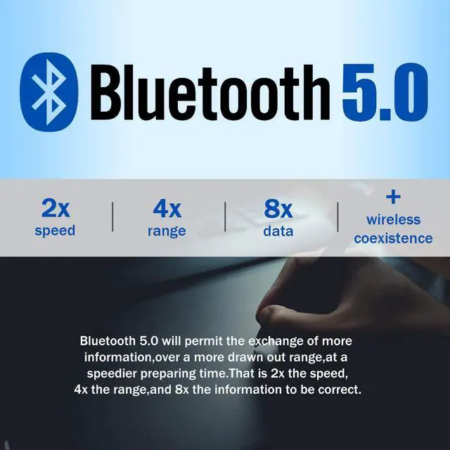 Alt view image 3 of 7 - USB Bluetooth 5.0 Adapter for PC Win10/8.1/8/7/XP/Vista, Bluetooth Dongle Receiver/Transmitter Support Multiple Device Connections: Headset, Mouse, Keyboard, Printer, Speaker