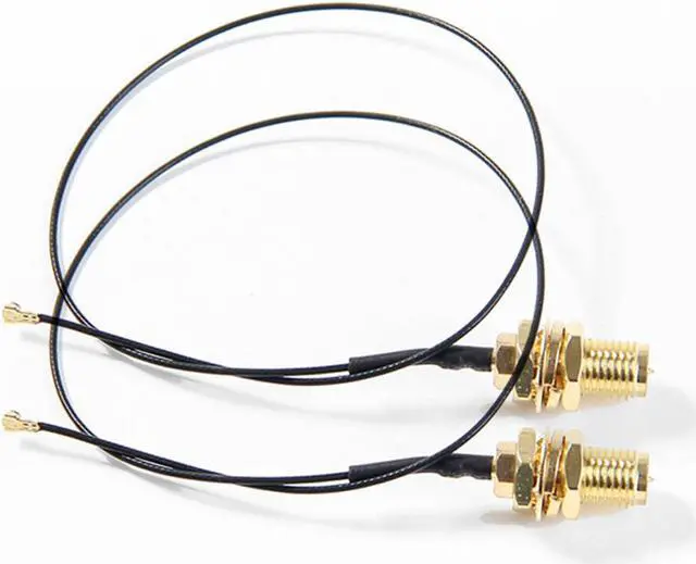 Main image of 2Pcs 30cm IPEX 4 MHF4 to RP-SMA 0.81mm RF Pigtail Cable Antenna For Intel AX210 AX200 9260NGW 8260NGW 8265NGW NGFF M.2 WiFi Card