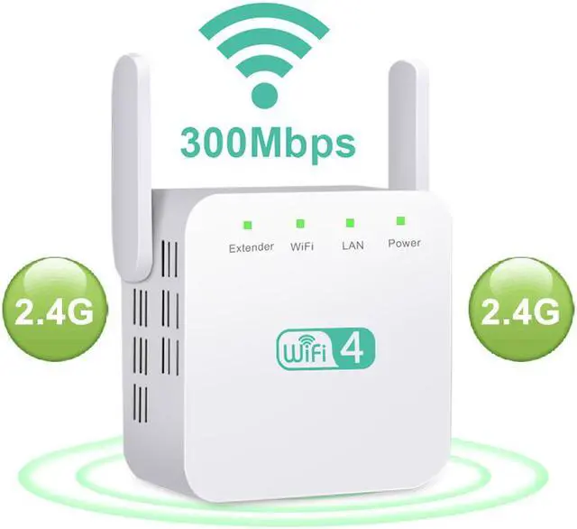 Main image of TelDaykemei N300 Wifi Repeater, 300Mbps Range Extender WiFi Booster, Access Point 802.11n/b/g Network Router WiFi Signal Amplifier, With 3dBi Internal Antennas, WPS Protection, AP Mode
