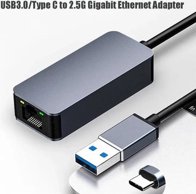 Alt view image 5 of 6 - TelDaykemei 2500Mbps USB 3.0 Ethernet To RJ45 2.5G Wired Adapter Converter Lan Network Hub For Windows 7/8/10 MAC For PC Laptop