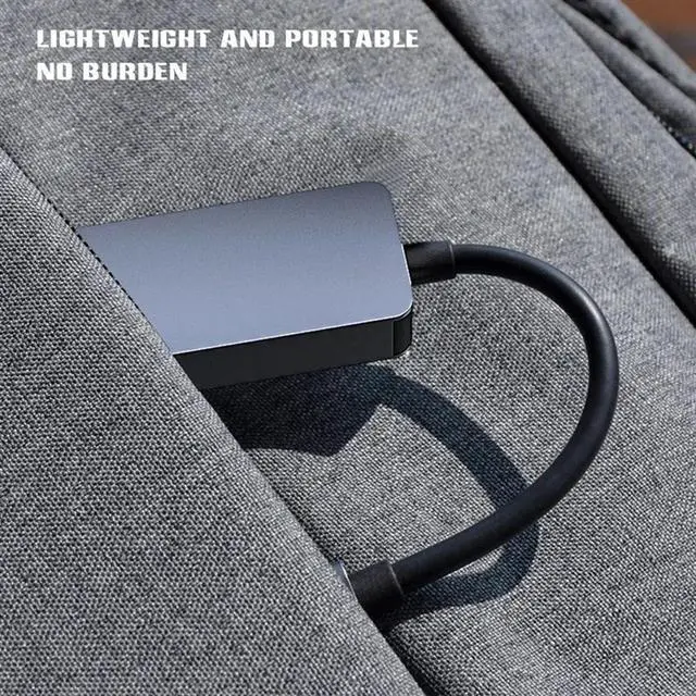 Alt view image 4 of 4 - TelDaykemei 2500Mbps Type-C Ethernet To RJ45 2.5G Wired Adapter Converter Lan Network Hub For Windows 7/8/10 MAC For PC Laptop