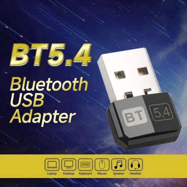 Alt view image 2 of 7 - TelDaykemei USB Bluetooth 5.4 5.3 Dongle Adapter for PC Speaker Wireless Mouse Keyboard Music Audio Receiver Transmitter Drive free