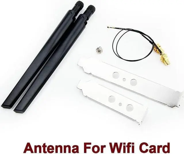 Alt view image 2 of 7 - TelDaykemei WiFi Adapter For PC Desktop 7265NGW 1200Mbps Bluetooth 4.2 M.2 Desktop Kit 802.11AC Dual Band 2.4G 5G Wireless Card For PC 6DB External Antenna