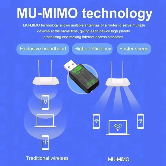Alt view image 4 of 6 - TelDaykemei Bluetooth 5.4 AX900 WiFi 6 USB Adapter 2in1 Dongle Dual Band 2.4G&5GHz Network Wireless Receiver DRIVER FREE Windows 10/11