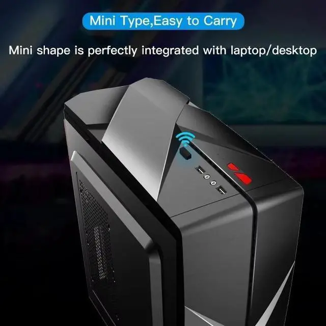 Alt view image 5 of 7 - TelDaykemei AX900 USB WiFi 6 Adapter Dongle Dual Band 2.4G/5GHz USB WiFi Network Wireless Receiver Driver Free Windows 10/11