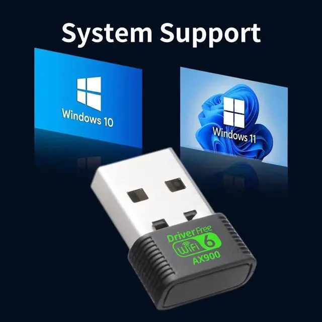 Alt view image 6 of 7 - TelDaykemei AX900 USB WiFi 6 Adapter Dongle Dual Band 2.4G/5GHz USB WiFi Network Wireless Receiver Driver Free Windows 10/11