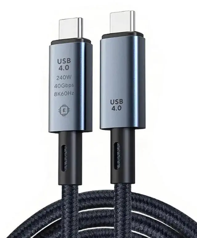 Alt view image 6 of 6 - USB4 Cable 40Gbps 240W 8K For Thunderbolt 4 Type CFast Charging USB 4.0 USB C to USB C Data Transfer Cable For laptop