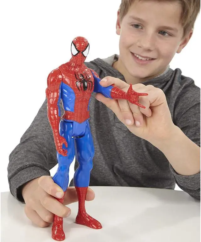 Alt view image 3 of 4 - Hasbro 1:6 Spiderman Red Suit 12-inch Action Figure Titan Series Hero Figure A1517 Authentic Product