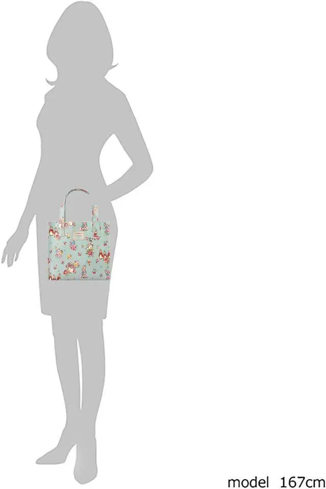 Alt view image 3 of 7 - Cath Kidston x Peter Rabbit Limited Edition Small Bookbag Open Top Handled Handbag Lunch Bag Water Resistant Oilcloth Tote Floral Pattern