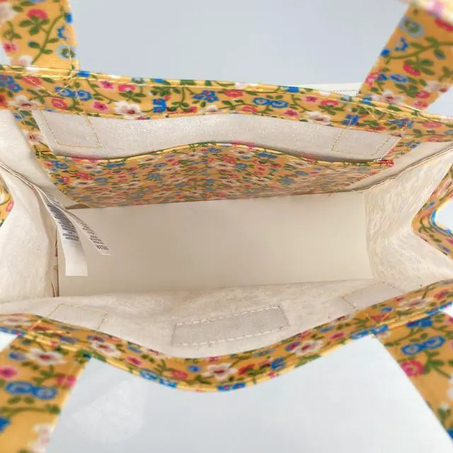 Alt view image 4 of 6 - Cath Kidston S Bookbag Small Size Open Top Handled Handbag Lunch Bag Water Resistant Oilcloth Tote Small Flowers Floral Pattern (Pembridge Ditsy Yellow)