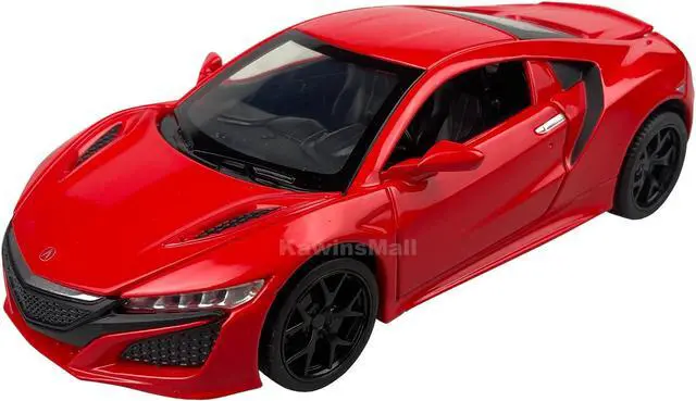 Main image of MiniAuto 1:32 Acura NSX 2016 Edition Sportscar Alloy Diecast Model JDM Pull-back Car Toy with Engine Sound and Light, with Display Base Red