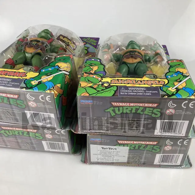 Alt view image 2 of 7 - BNIB Playmates 2022 Authentic Reproduction TMNT 4 Boxes Set of 6-inch Action Figure Inspired by 1988 Series Teenage Mutant Ninja Turtles includes Leonardo Raphael Michelangelo Donatello