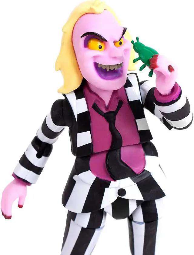 Alt view image 4 of 6 - The Loyal Subjects BST AXN Beetlejuice 5 inch Action Figure Authentic Toy Figurine Brand New in Box