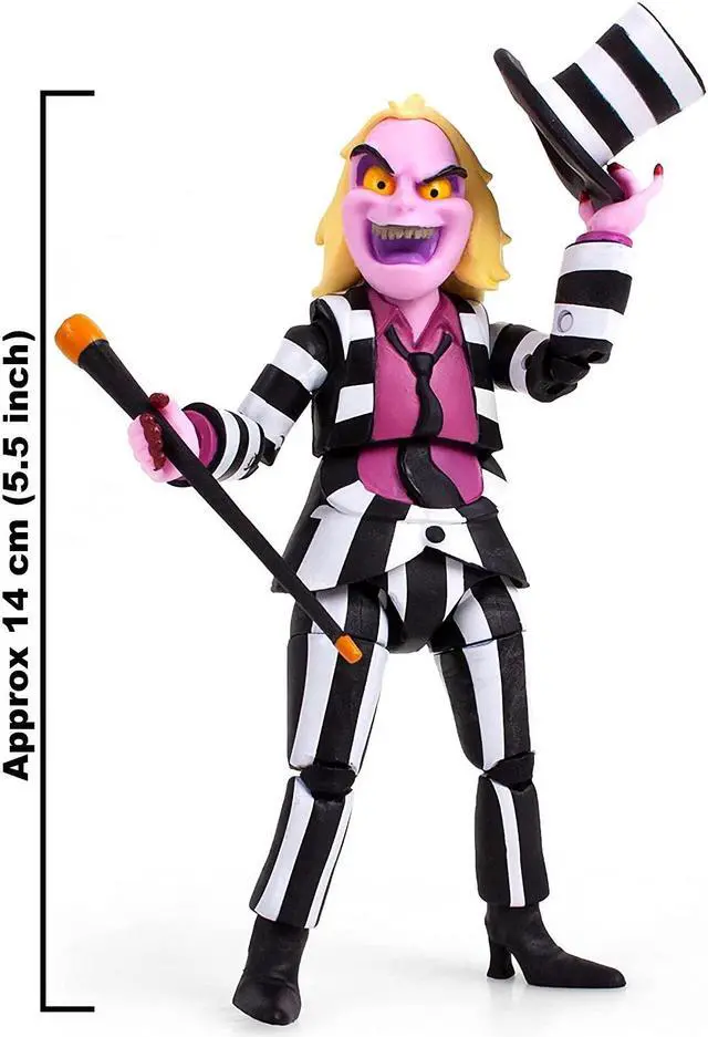 Alt view image 3 of 6 - The Loyal Subjects BST AXN Beetlejuice 5 inch Action Figure Authentic Toy Figurine Brand New in Box