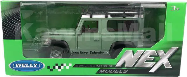 Alt view image 6 of 6 - Welly 1:24 Land Rover 2010s Defender TD5 TDCI 90 Off-Road Vehicle Truck Alloy Diecast Model Toy