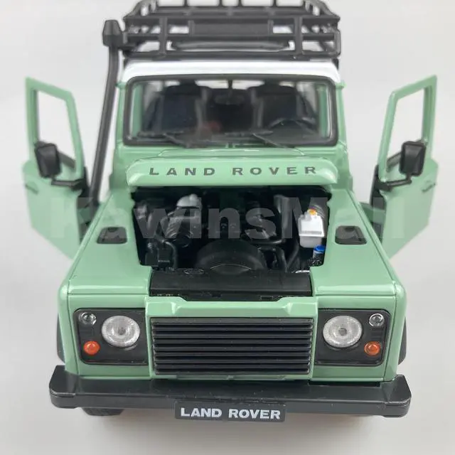 Alt view image 5 of 6 - Welly 1:24 Land Rover 2010s Defender TD5 TDCI 90 Off-Road Vehicle Truck Alloy Diecast Model Toy