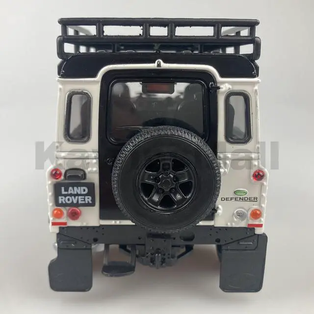 Alt view image 6 of 7 - Welly 1:24 Land Rover 2010s Defender TD5 TDCI 90 Off-Road Vehicle Truck Alloy Diecast Model Toy White