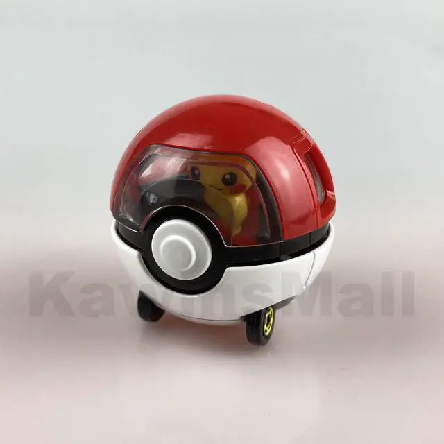 Alt view image 4 of 6 - Takara Tomy Tomica Ride On R10 Pokemon Pikachu & Monster Ball Car Plastic & Diecast Model Toy Authentic Tomica Product
