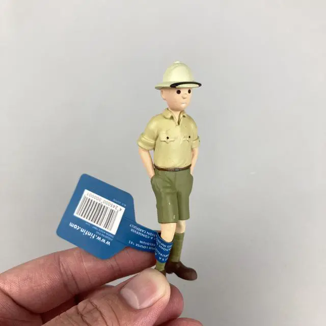 Alt view image 5 of 7 - The Adventures of Tintin, 6 Pieces 3 Inch Figurines as a Set, Tin Tin Statue Mini Figure Statues Office Home Desktop Decoration PVC Statue Figurine