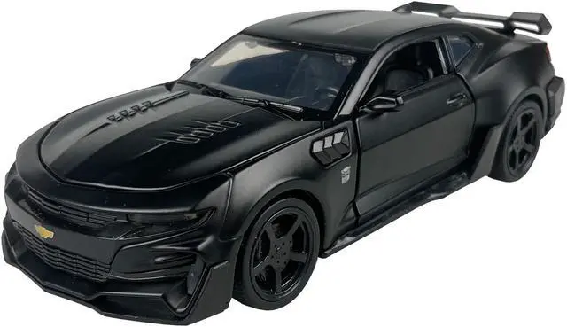 Main image of MiniAuto 1:32 Chevrolet Camaro SS 2016 Sports Car Alloy Diecast Model Pull-back Car Toy Sound and Light (Black)
