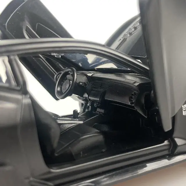 Alt view image 7 of 7 - MiniAuto 1:32 Chevrolet Camaro SS 2016 Sports Car Alloy Diecast Model Pull-back Car Toy Sound and Light (Black)