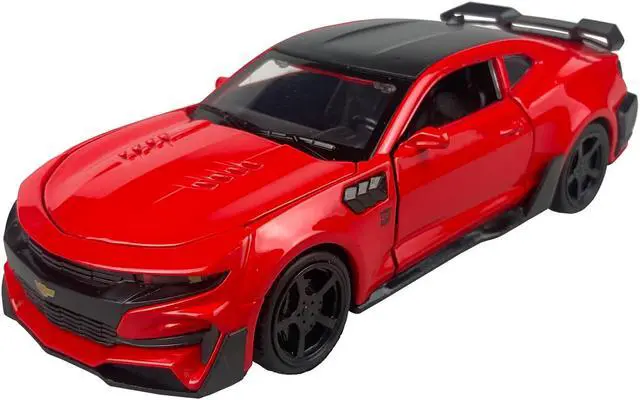 Main image of MiniAuto 1:32 Chevrolet Camaro SS 2016 Sports Car Alloy Diecast Model Pull-back Car Toy Sound and Light (Red)
