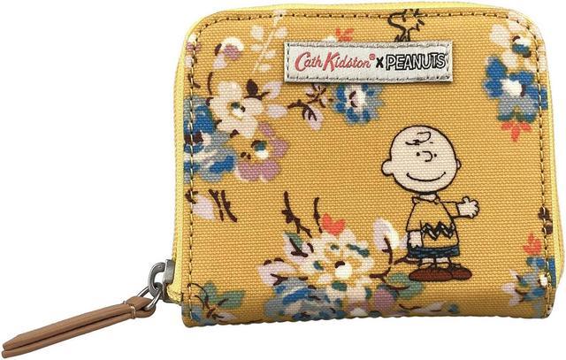 Cath Kidston Compact Continental Wallet Water Resistant Matt Oilcloth Small Purse Snoopy Kingswood Rose Mustard Yellow Newegg