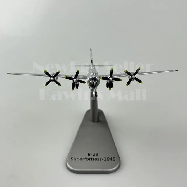 Alt view image 3 of 7 - Collectable Diecast 1:300 Scale 1945 B-29 Superfortress Aircraft Diecast Model with Little Boy AtomicBomb Plastic Model