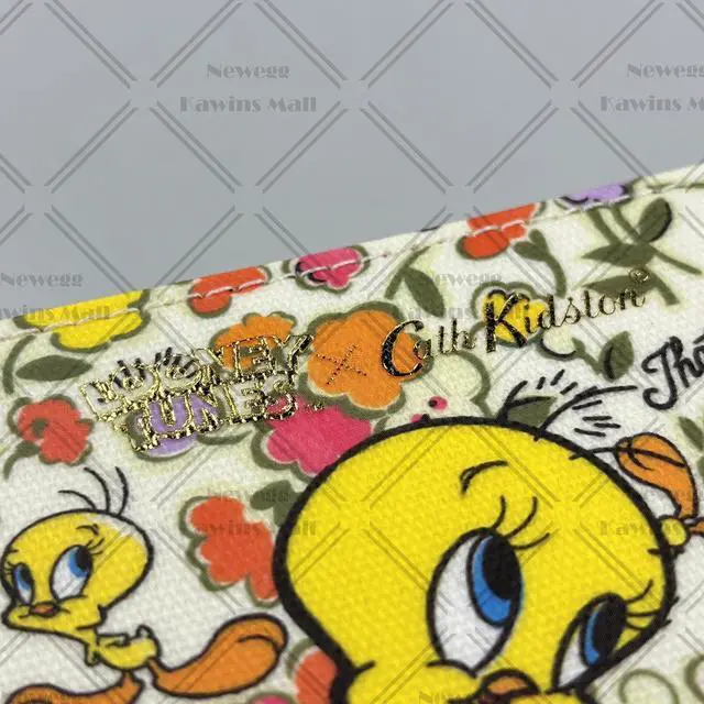 Alt view image 3 of 7 - Cath Kidston x Looney Tunes Special Edition Continental Zip Wallet Water Resistant Matt Oilcloth Long Zipped Purse Bugs Bunny and Friends Pattern Tweety Bird Sylvester with Ditsy Floral