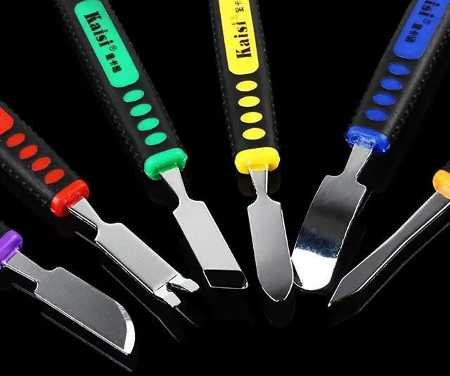 Alt view image 5 of 7 - The Best Deal】 6pcs Dual Ends Metal Spudger Set, Professional Pry Opening Spudger, Prying Opening Repair Tool Kit for iPhone iPad iPod Mobile Phone Tablet Laptop Mp3 Watch