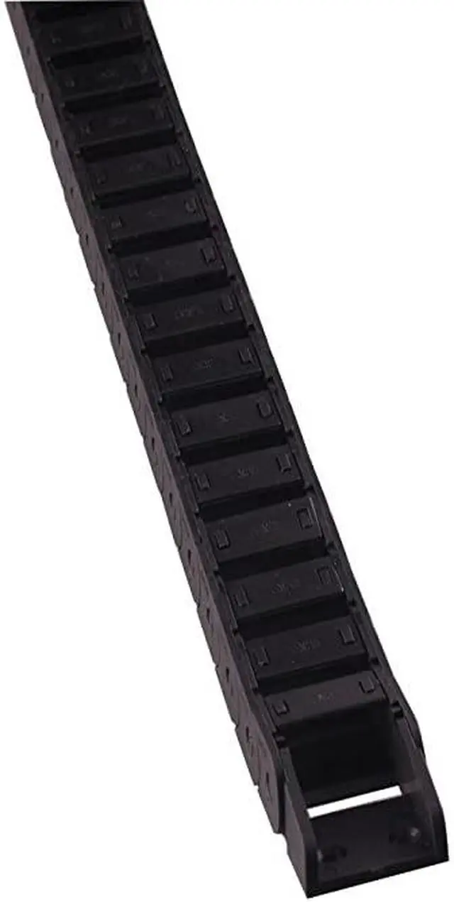 Alt view image 3 of 4 - 15mm x 30mm Plastic Semi Closed CNC Machine Tool Cable Wire Carrier Drag Chain 1M Black  (15mm x 30mm)