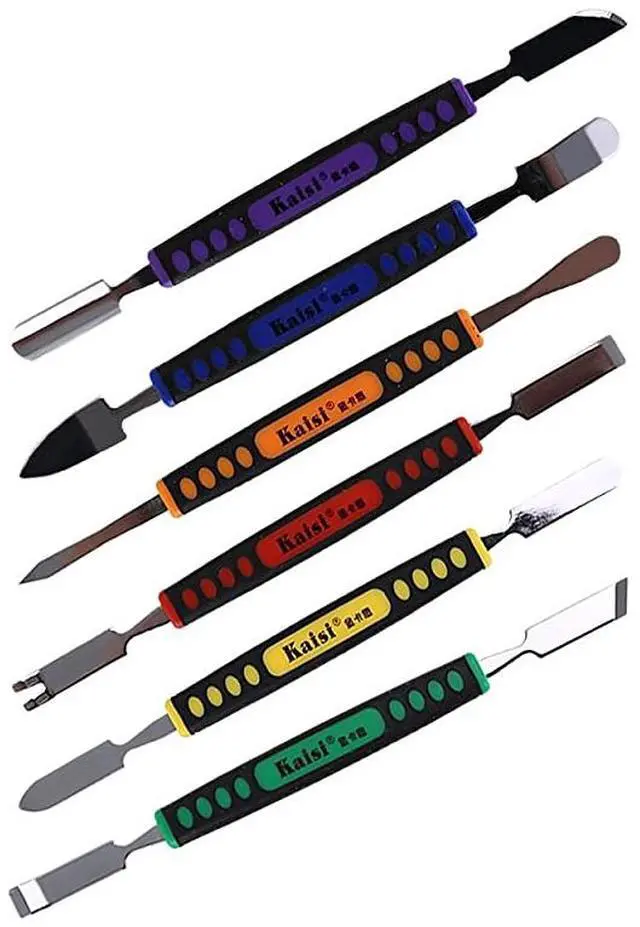 Alt view image 4 of 7 - The Best Deal】 6pcs Dual Ends Metal Spudger Set, Professional Pry Opening Spudger, Prying Opening Repair Tool Kit for iPhone iPad iPod Mobile Phone Tablet Laptop Mp3 Watch