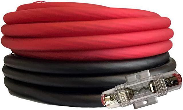 Main image of Connected 4 Gauge RedBlack Amplifier Amp PowerGround Wire Set 50 Ft