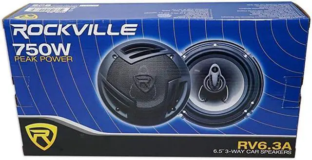 Alt view image 6 of 6 - Pair  RV6.3A 6.5" 3-Way Car Speakers 750 Watts/140 Watts RMS CEA Rated