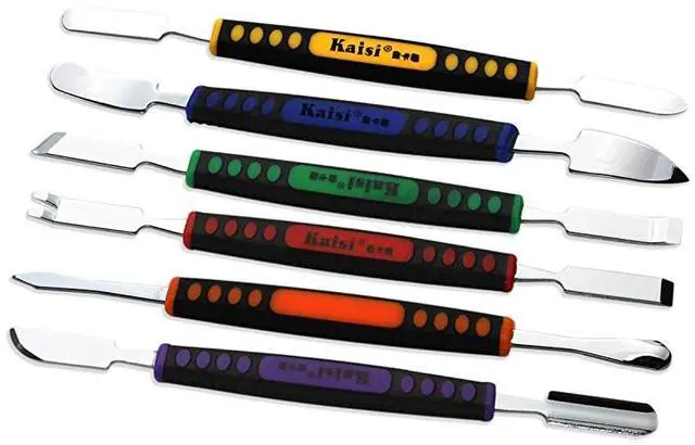 Main image of The Best Deal】 6pcs Dual Ends Metal Spudger Set, Professional Pry Opening Spudger, Prying Opening Repair Tool Kit for iPhone iPad iPod Mobile Phone Tablet Laptop Mp3 Watch