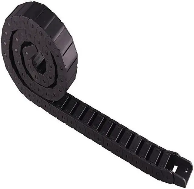 Alt view image 2 of 4 - 15mm x 30mm Plastic Semi Closed CNC Machine Tool Cable Wire Carrier Drag Chain 1M Black  (15mm x 30mm)